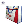 Printed big capacity pp non-woven shopping grocery tote bag
